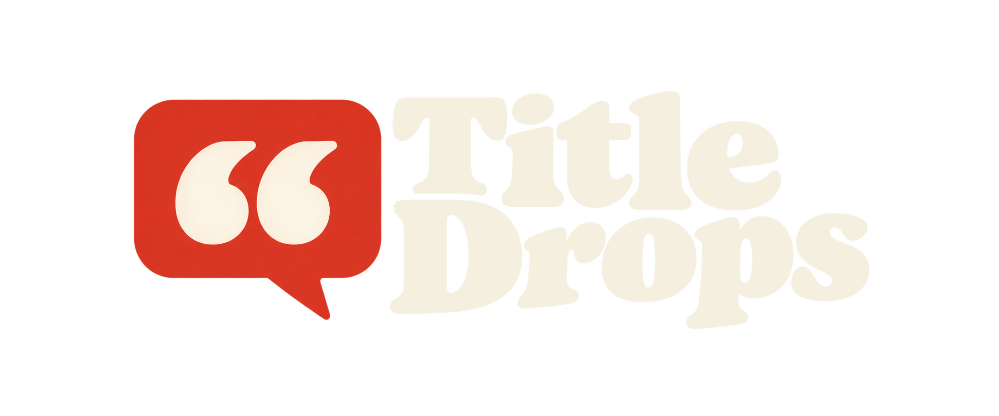 Title Drops — they said the title!